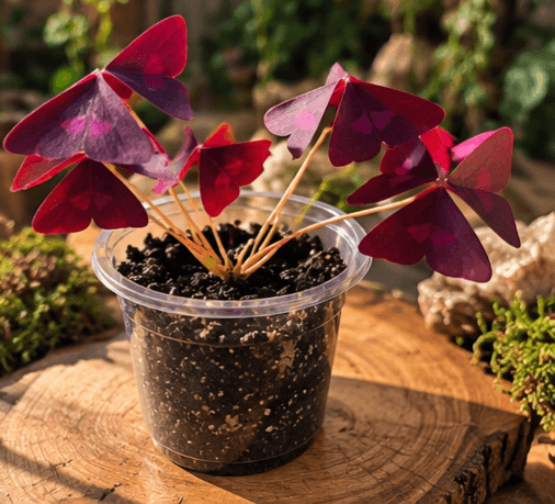 Purple Shamrock Butterfly Plant